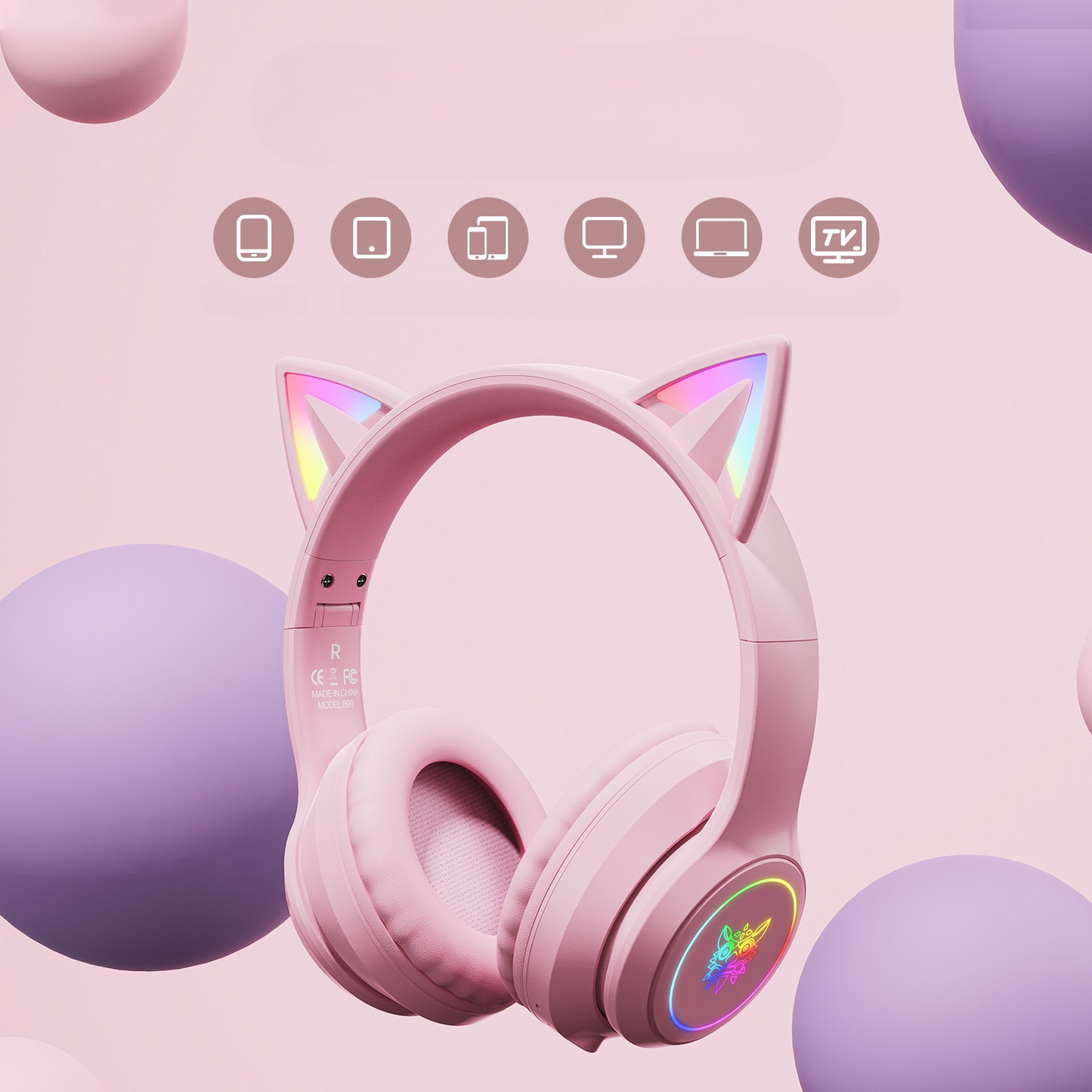Cuffie Gatto RGB B90