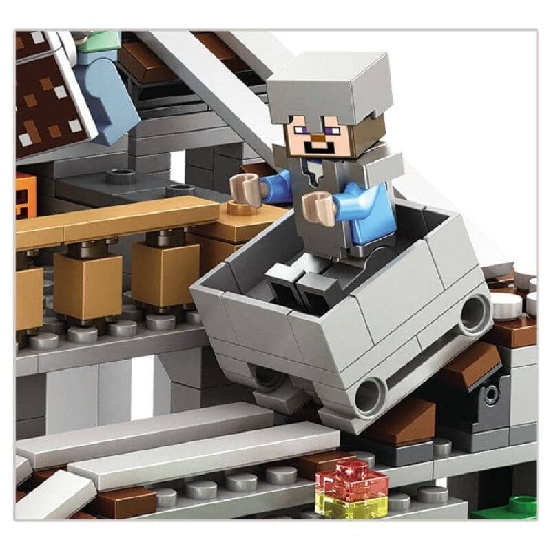 Blocco da Costruzione Minecraft - Modello Caverna della Montagna