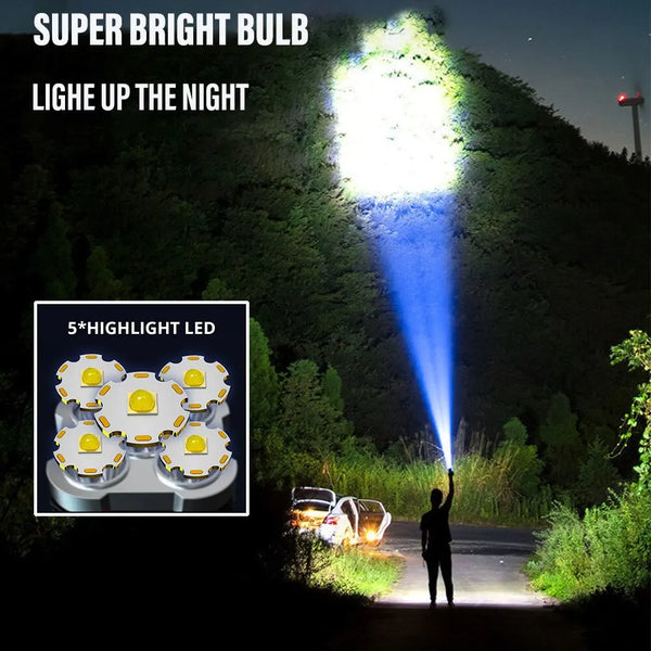 Torcia LED Potente Ricaricabile