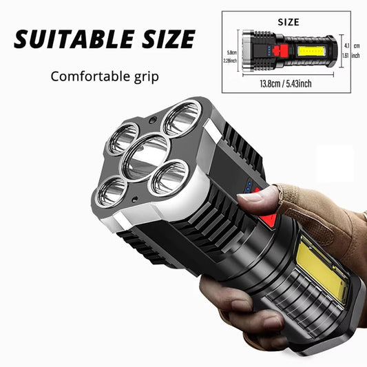 Torcia Elite LED Potente Ricaricabile